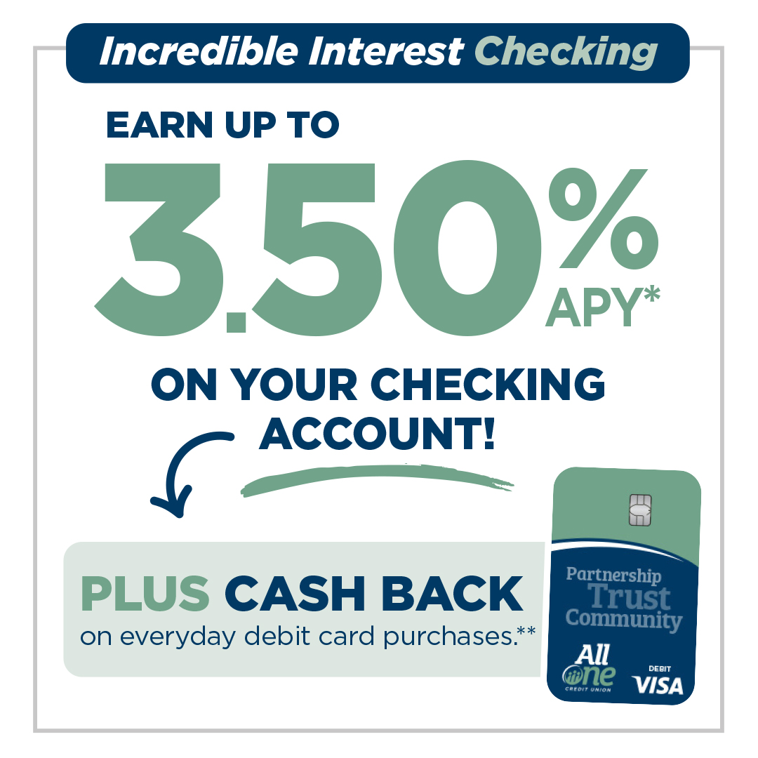 Earn up to 3.50% APY on your checking account plus cash back